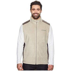 NWT Columbia M's Steens Mountain Fleece Vest- Tusk